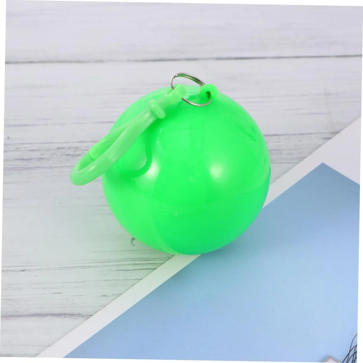 BESPORTBLE Disposable Ball Poncho Unisex Easy Carry Keyring Ball Raincoat Rain Jacket Poncho Rainwear Keyring Ball Practical