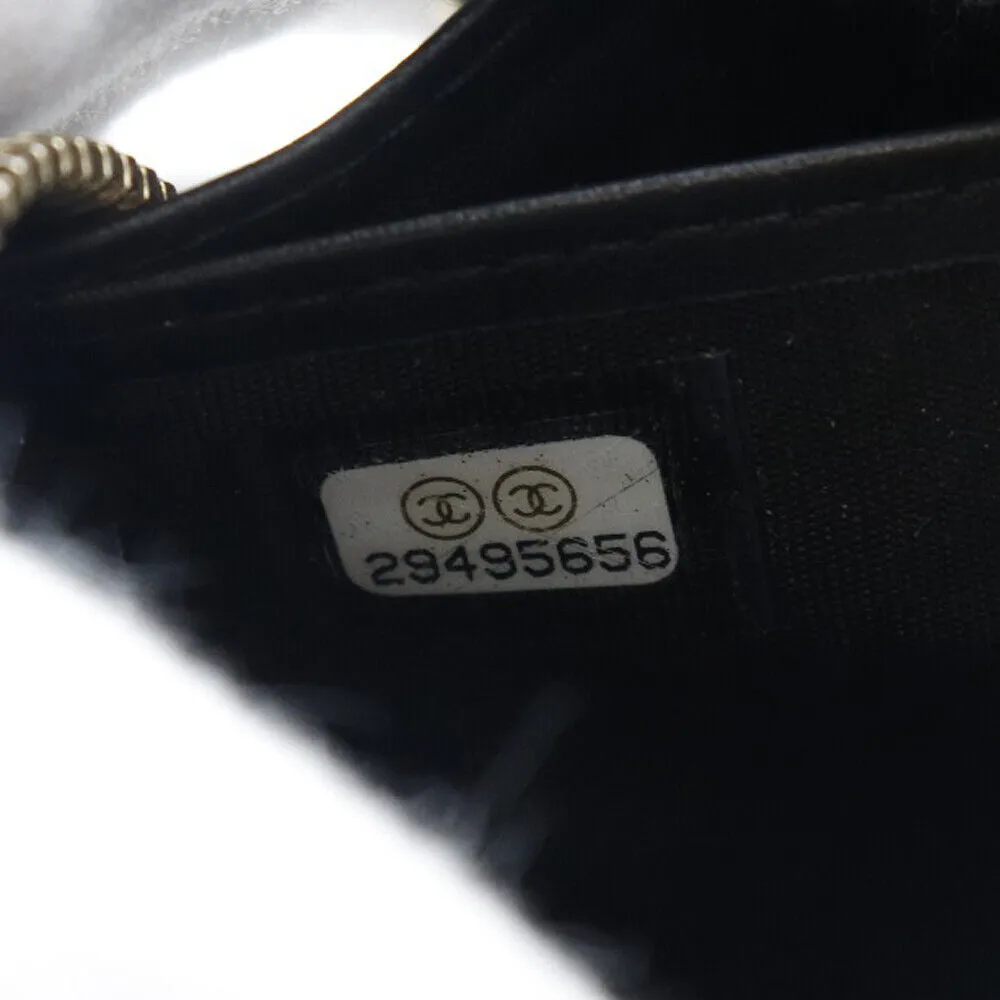 Chanel Coco Mark Camelia Embossed Black