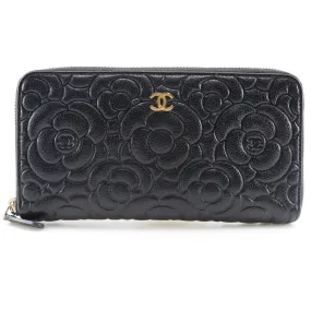 Chanel Coco Mark Camelia Embossed Black