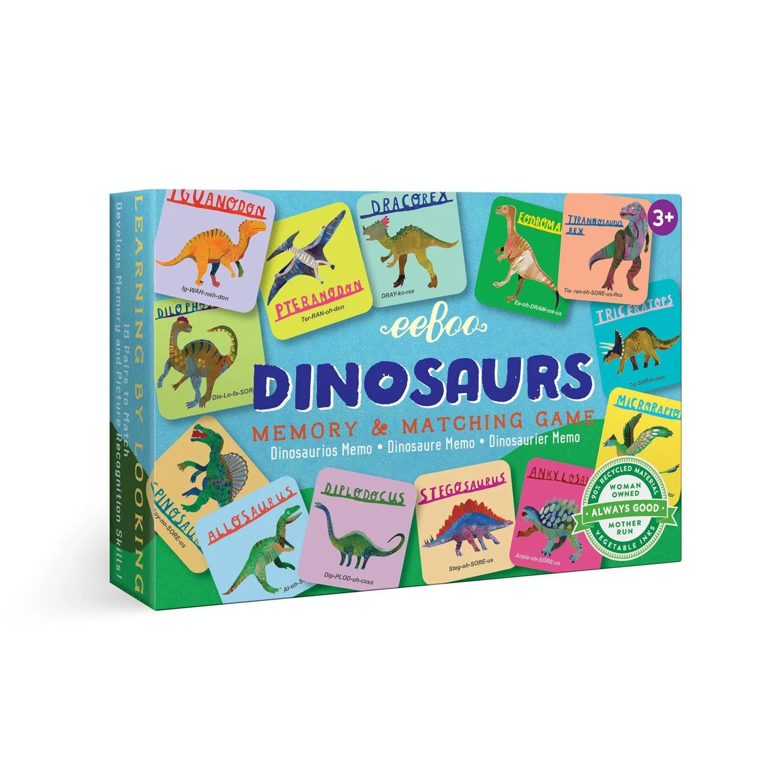 eeBoo Memory Match Mini – Dinosaurs