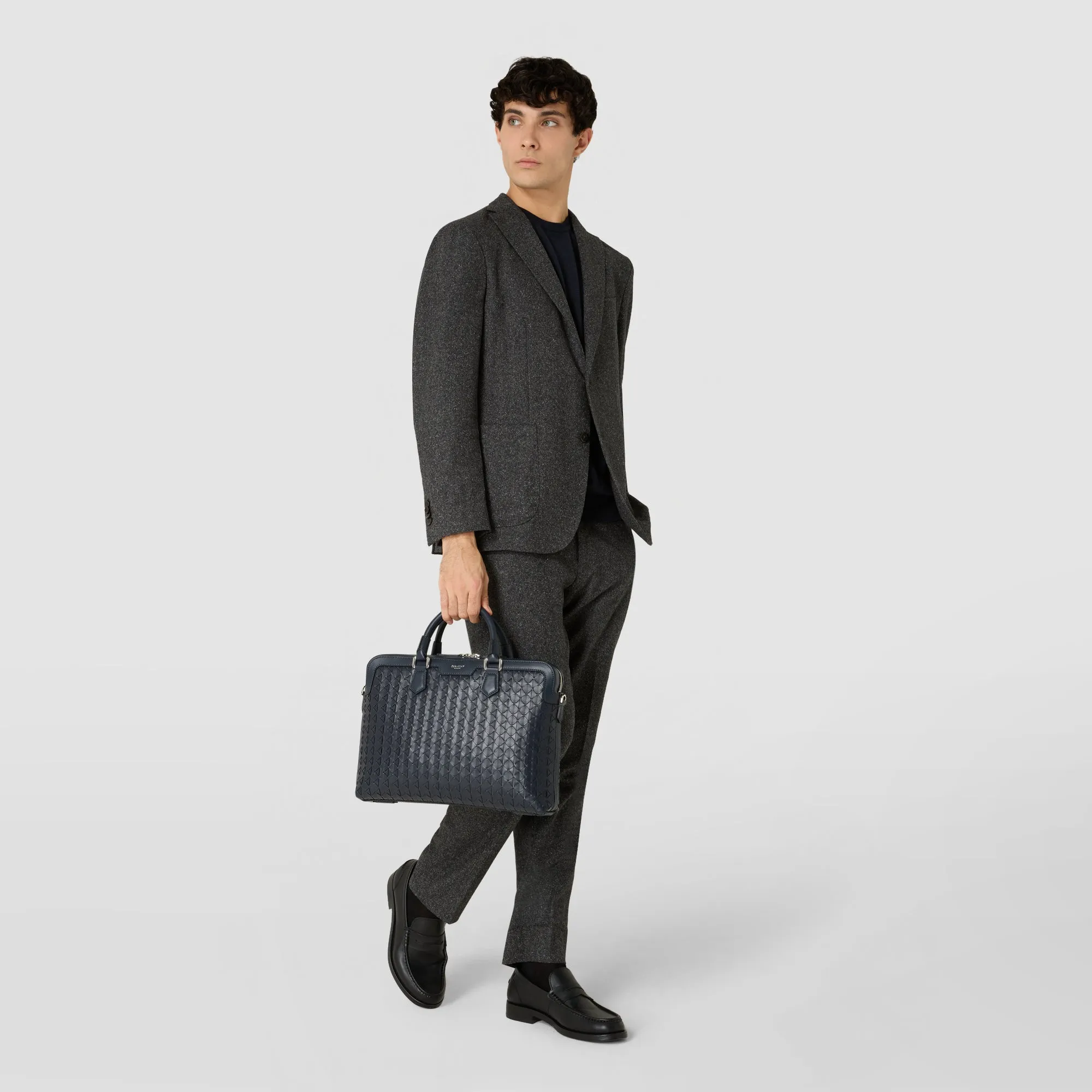 EXTRA SLIM BRIEFCASE IN MOSAICO