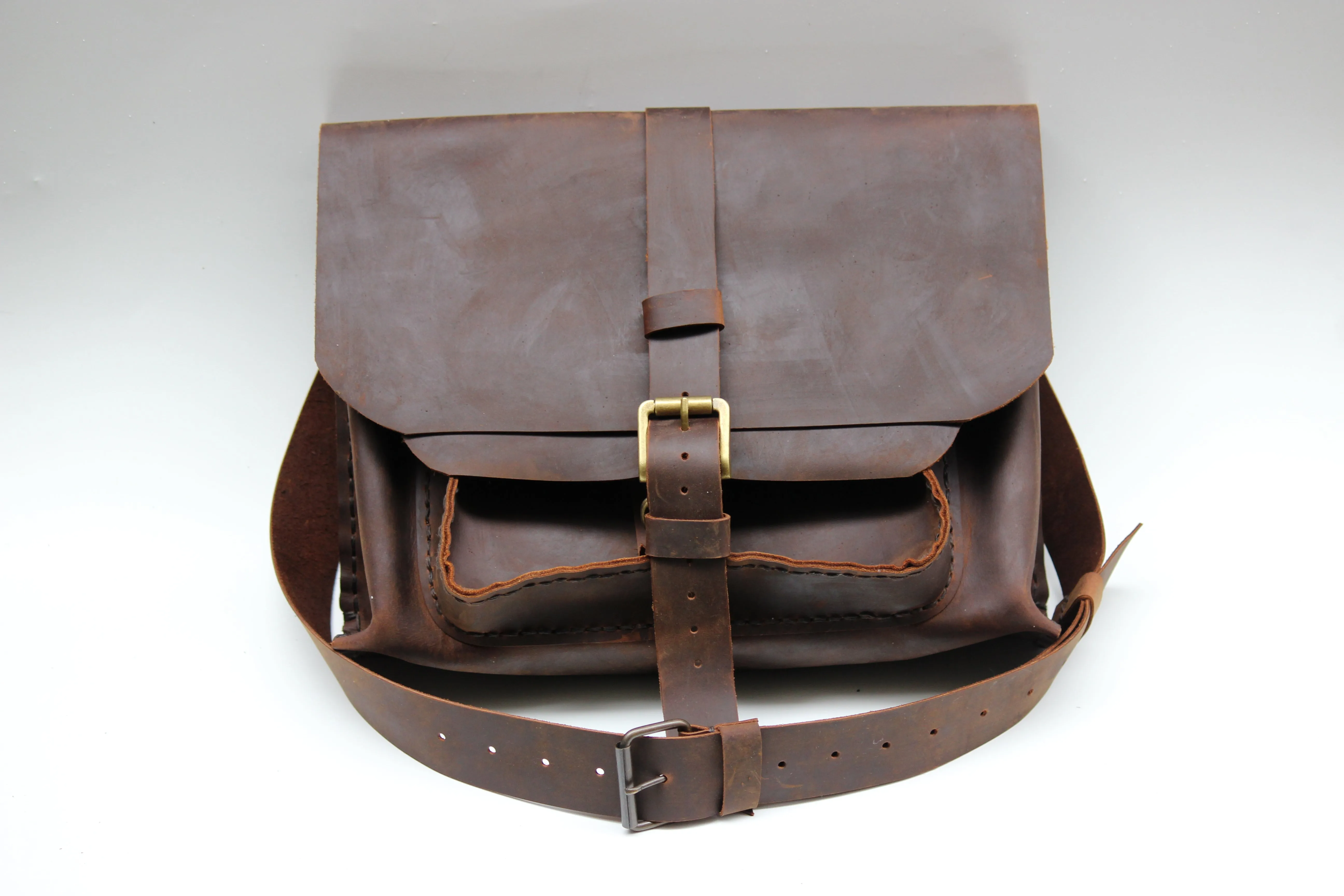 Leather Crossbody Bag Made Of Full Grain Leather Custom Leather Bag