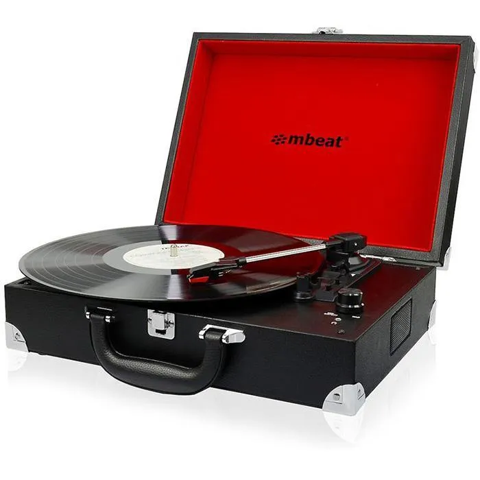 Mbeat Retro Briefcase Styled USB Turntable Recorder