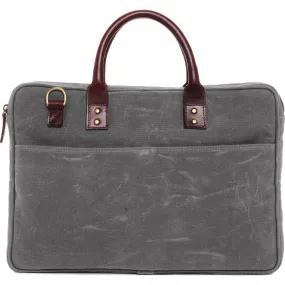 Ona Canvas Kingston Laptop Bag - Smoke