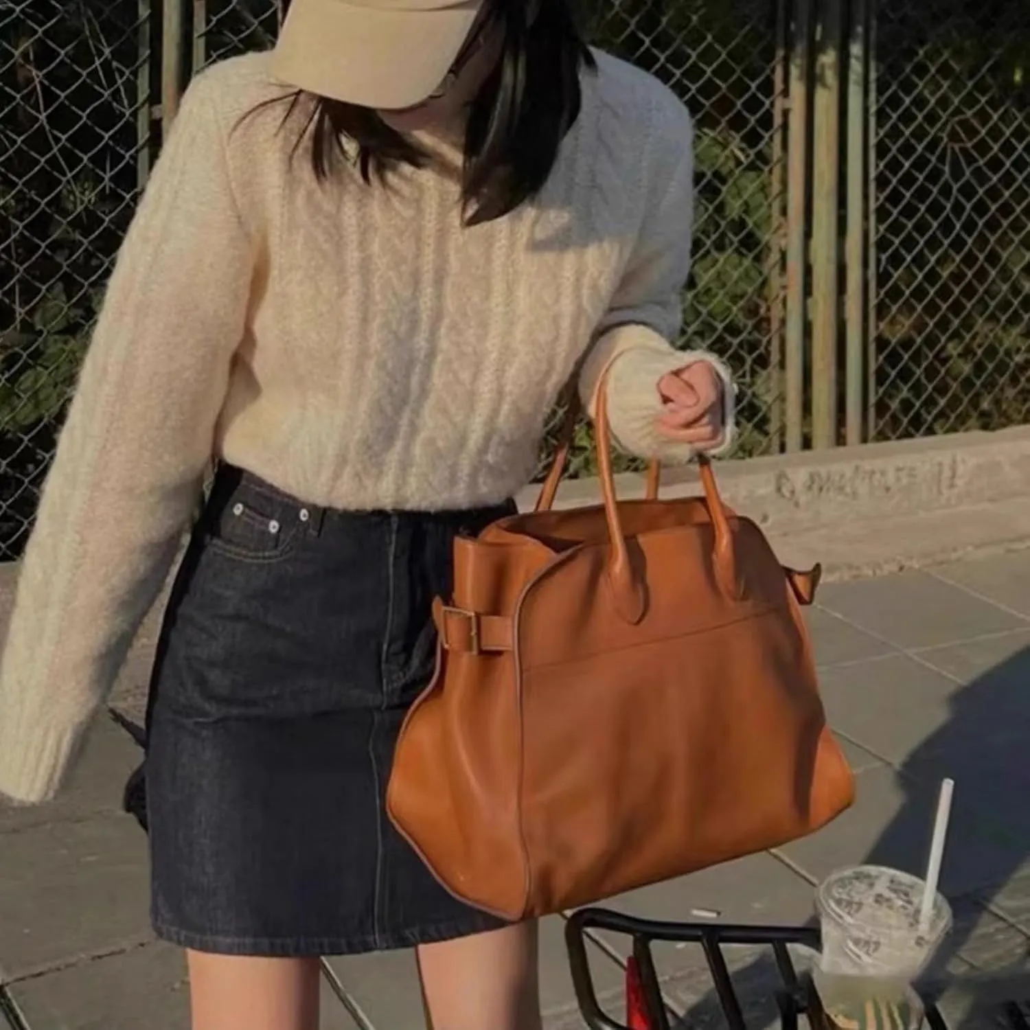 PU Leather Tote Bag for Women,Large Capacity Shoulder Bag,Luxury Retro Casual Hobo Purse