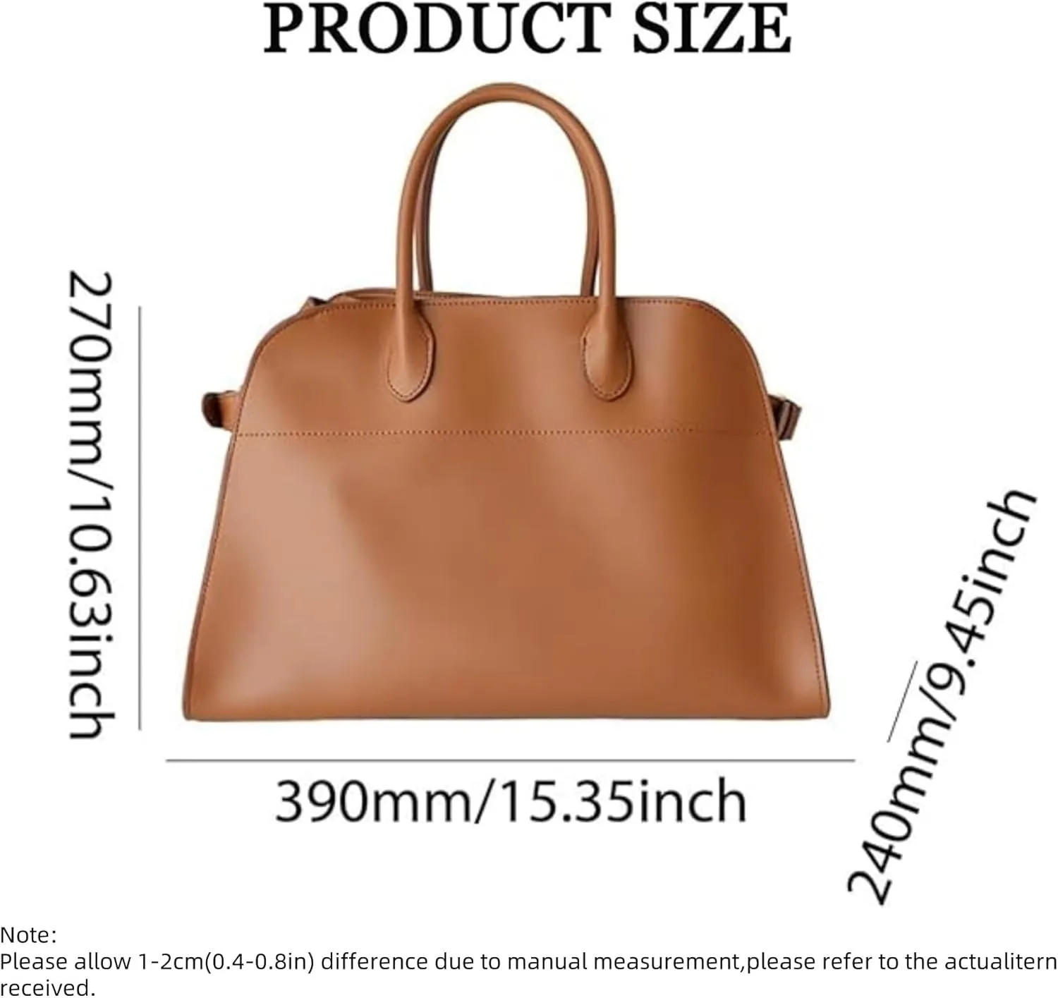PU Leather Tote Bag for Women,Large Capacity Shoulder Bag,Luxury Retro Casual Hobo Purse