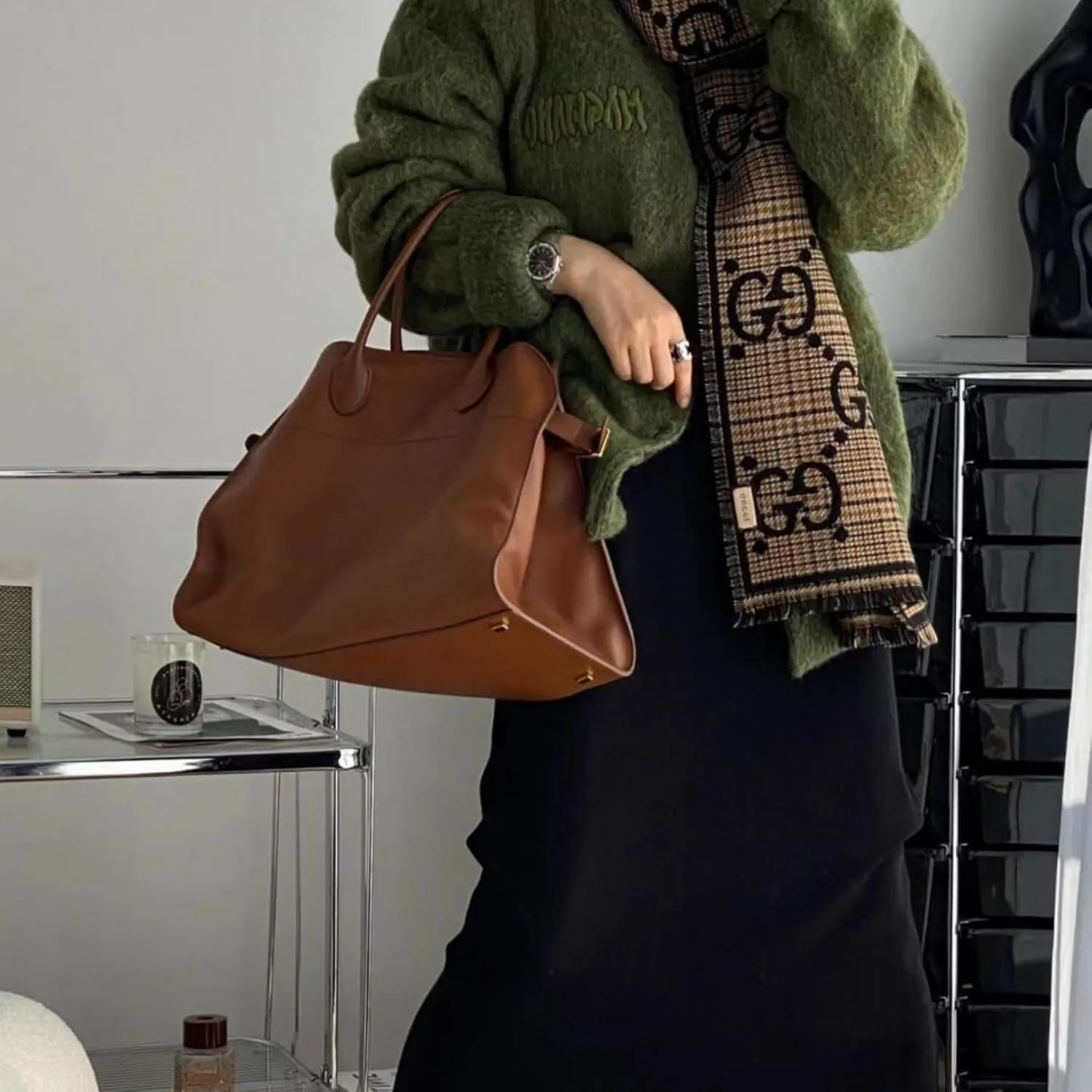 PU Leather Tote Bag for Women,Large Capacity Shoulder Bag,Luxury Retro Casual Hobo Purse