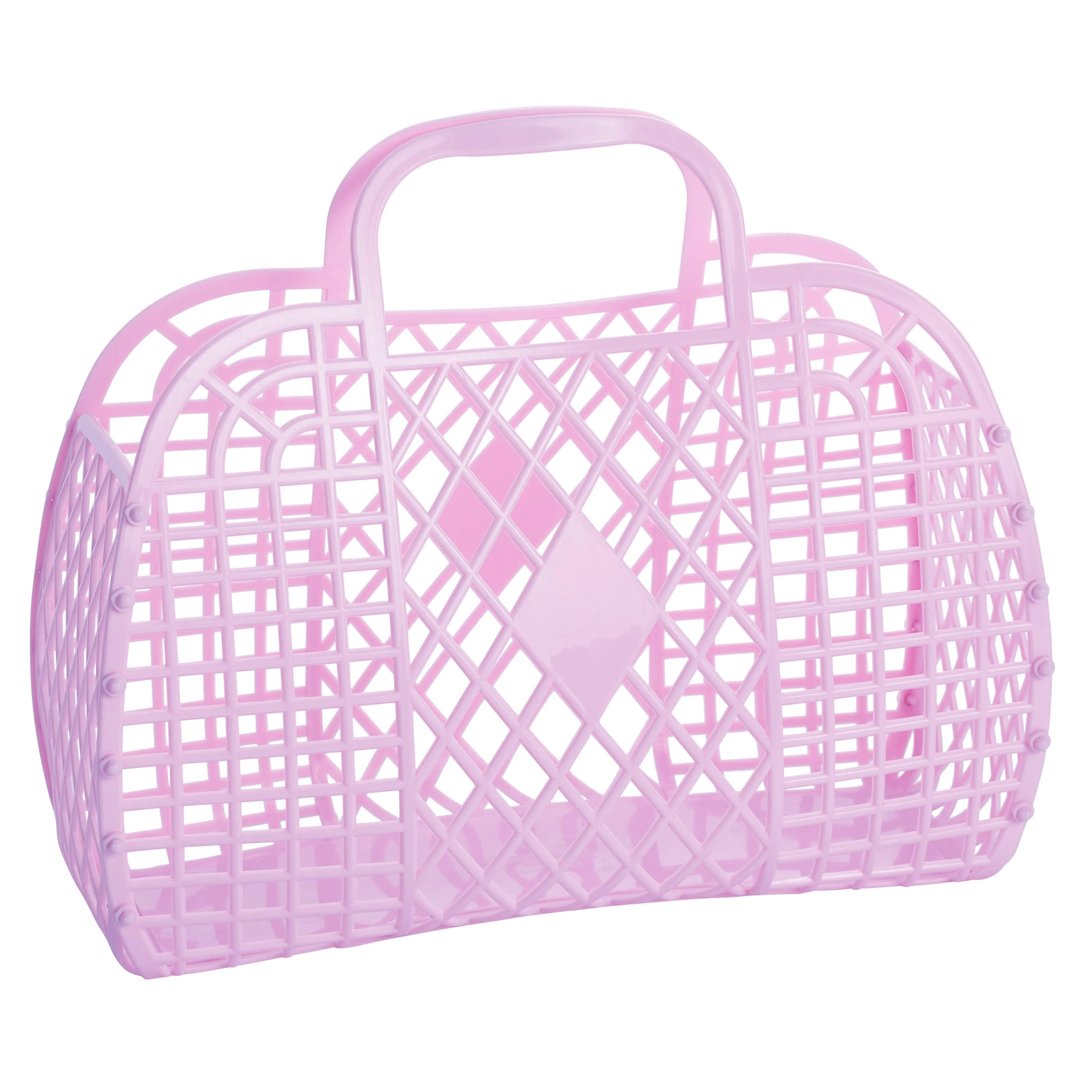 Retro Basket Jelly Bag - Large: Peach