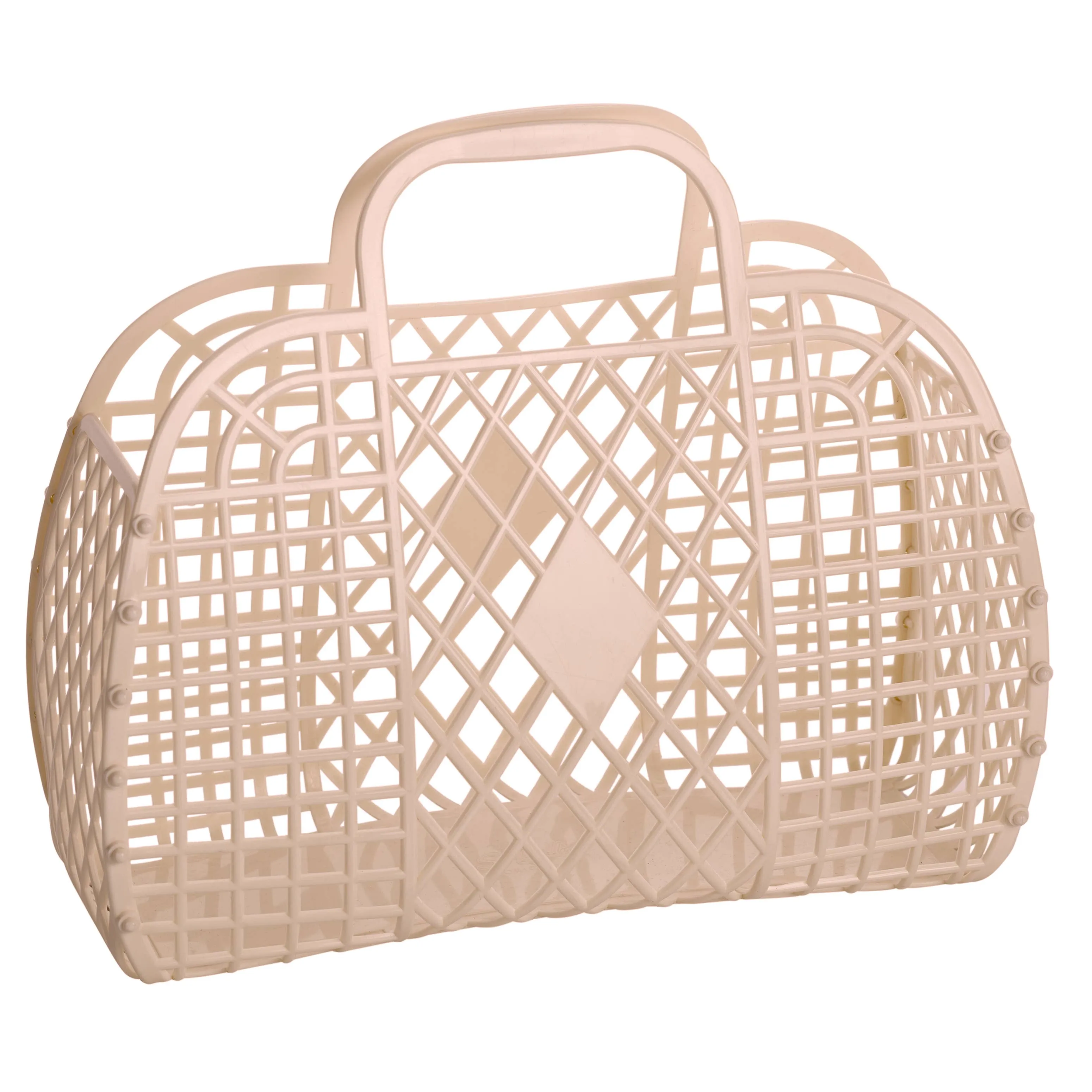 Retro Basket Jelly Bag - Large: Peach