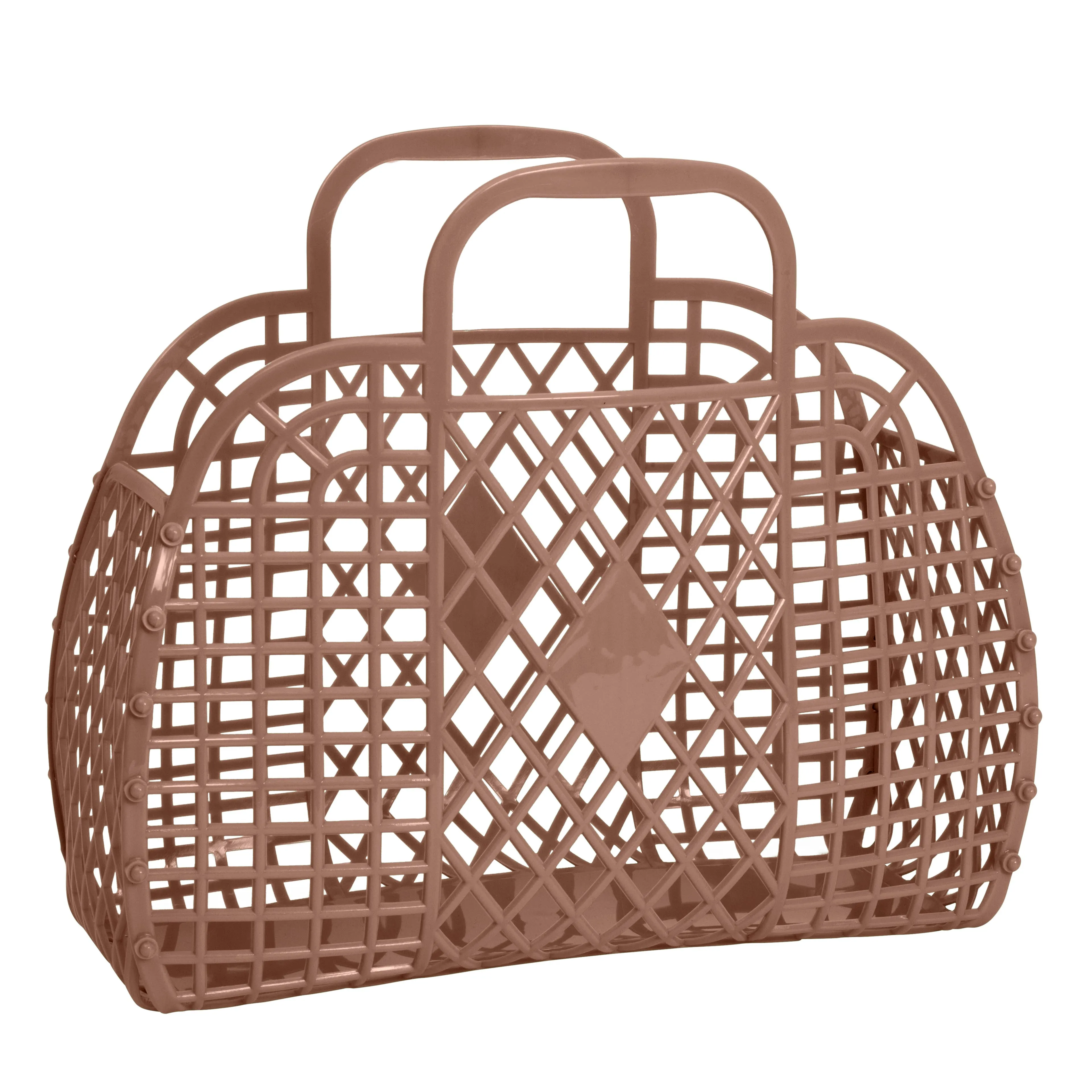 Retro Basket Jelly Bag - Large: Peach