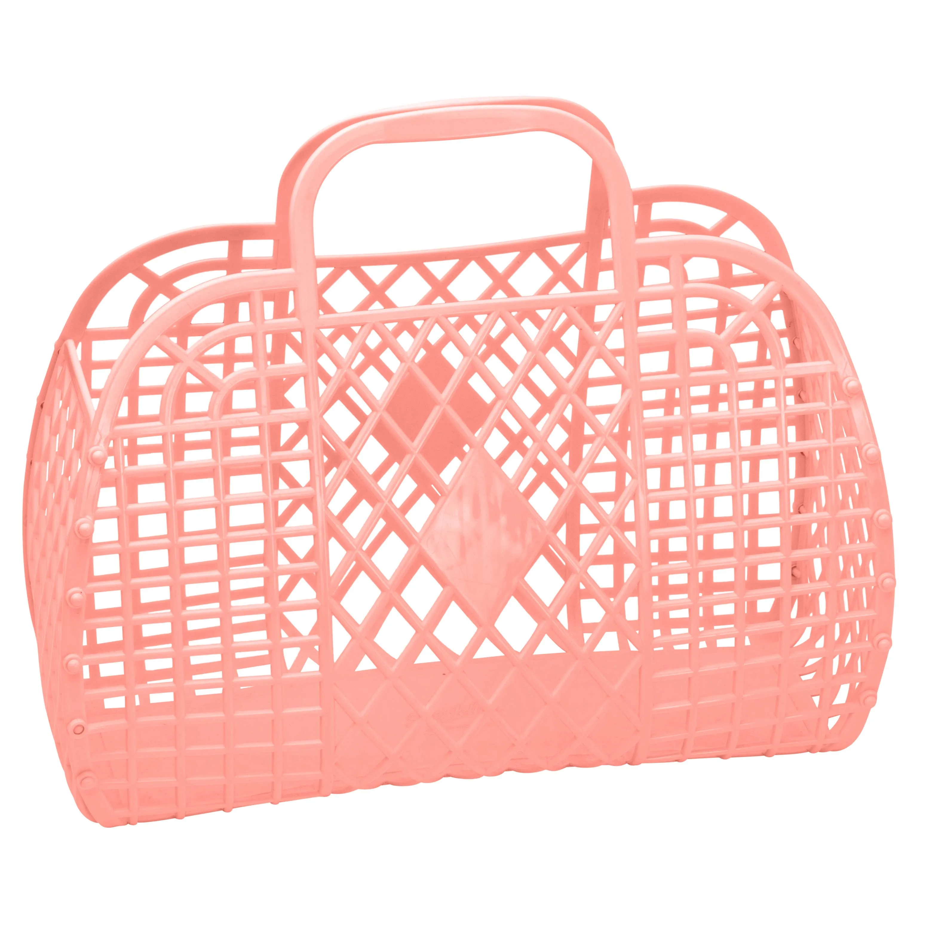 Retro Basket Jelly Bag - Large: Peach