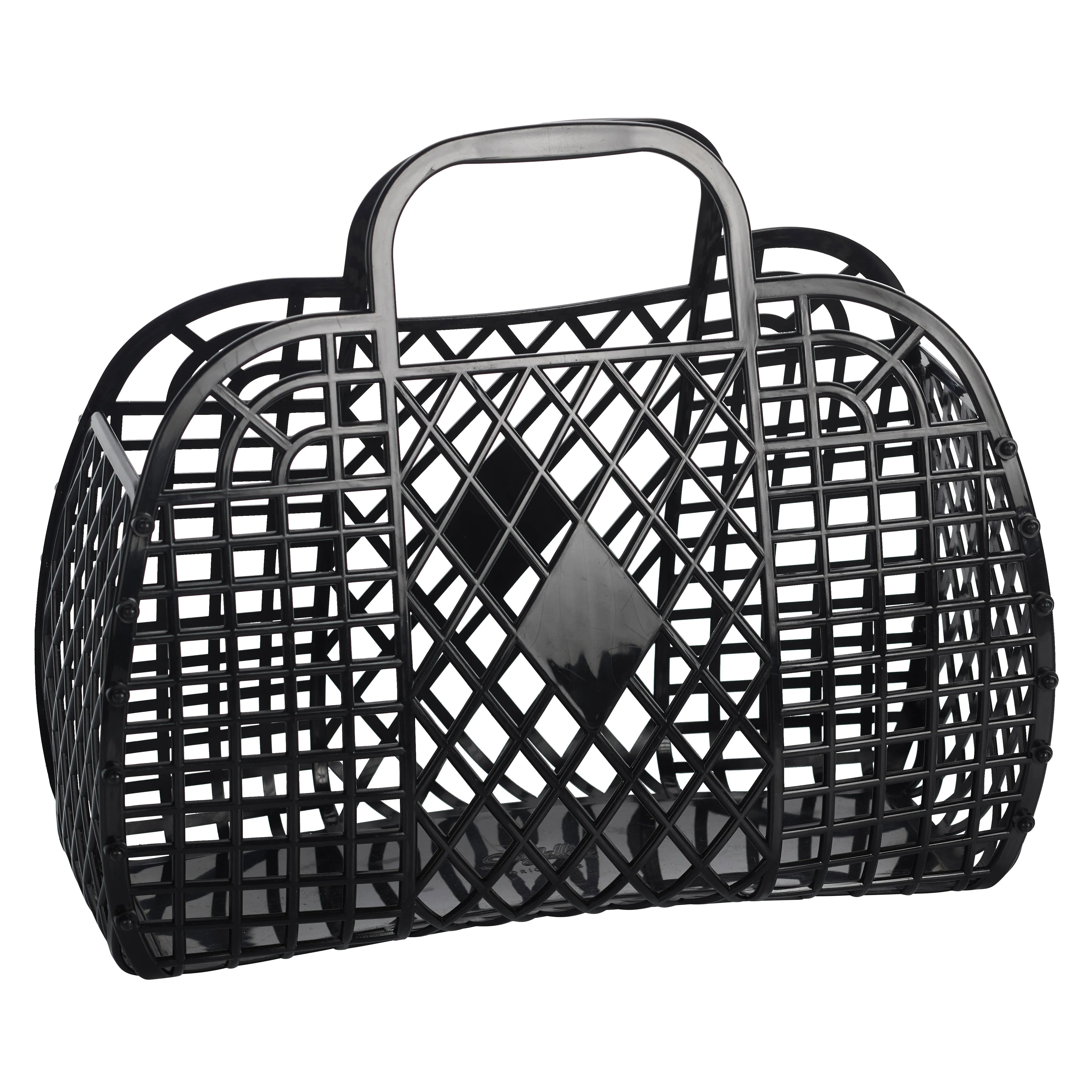 Retro Basket Jelly Bag - Large: Peach