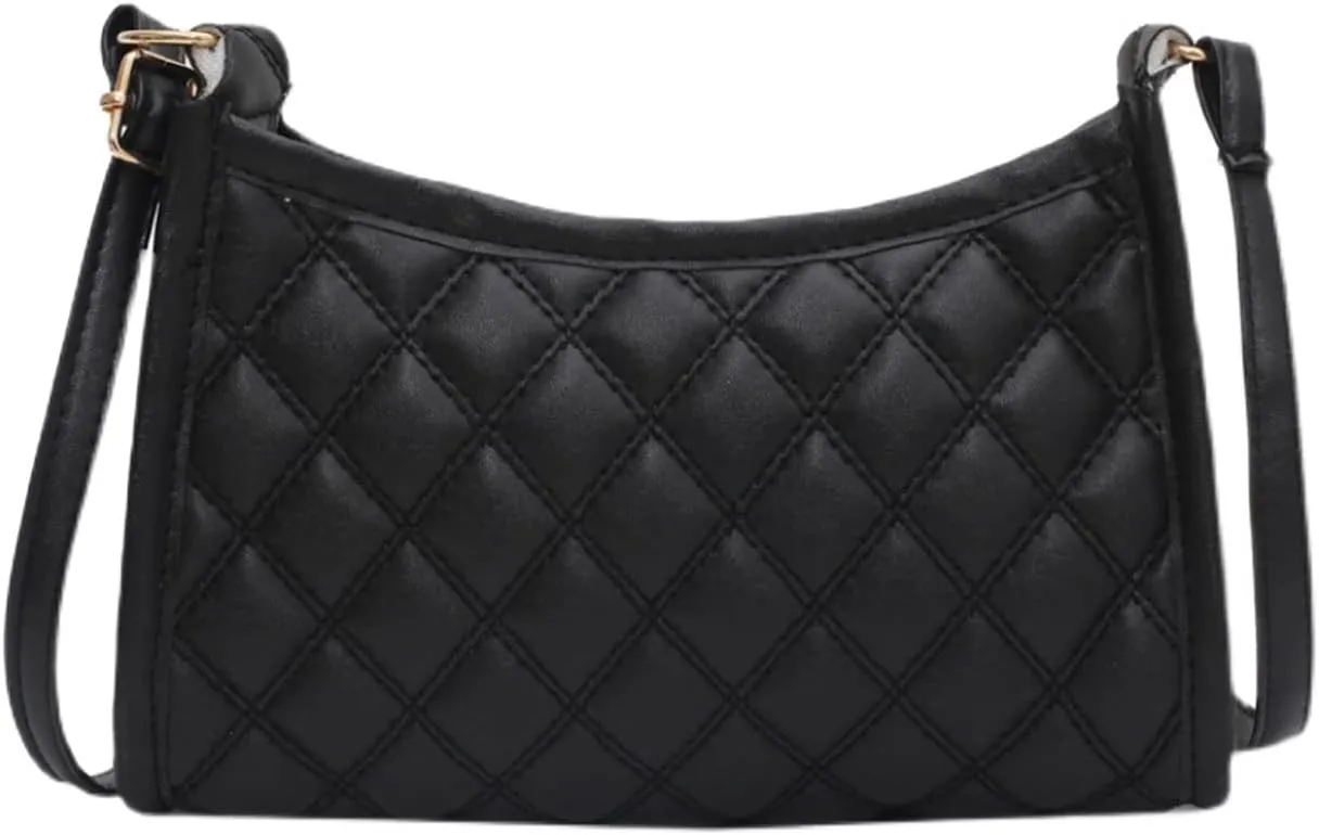 Shoulder Bags Women's Quilted Shoulder Bag Small Shoulder Bag for Women Retro Vegan Leather Classic Clutch Tote Handbag