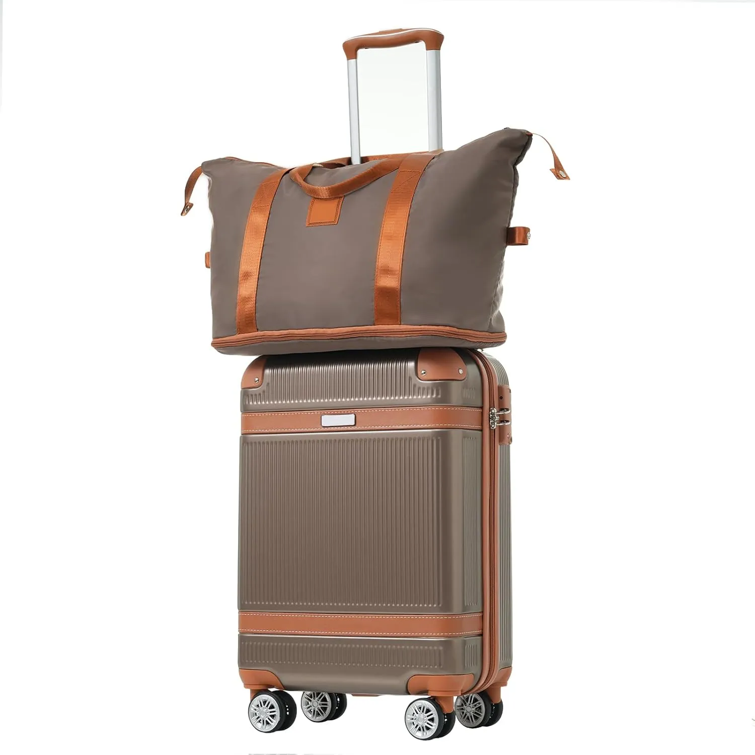 Suitcase Set 3 Piece Carry On Hardside Luggage with TSA Lock Spinner Wheels, Luggage Sets 20 Inch Carry on Suitcase ABS Hardshell Luggage 3 Piece Set with TSA Lock Spinner Wheels