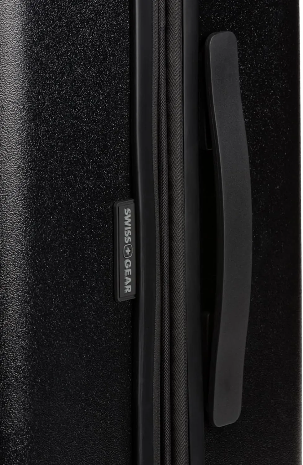 SwissGear 8020 Eclipse Hardside Expandable Luggage with Spinner Wheels, Black, Checked-Large 27-Inch
