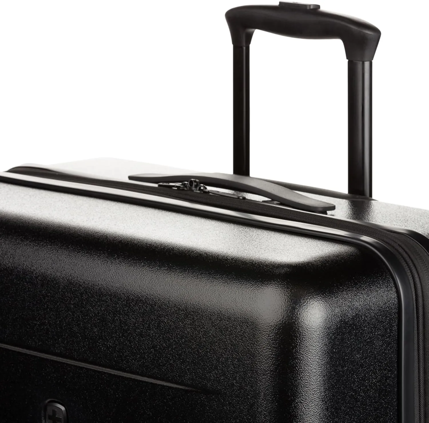SwissGear 8020 Eclipse Hardside Expandable Luggage with Spinner Wheels, Black, Checked-Large 27-Inch